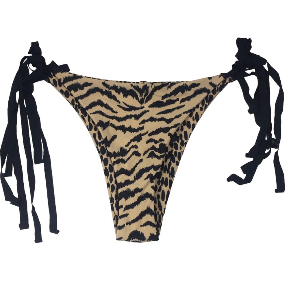 Topshop Animal Print Bikini Bottoms US 6
